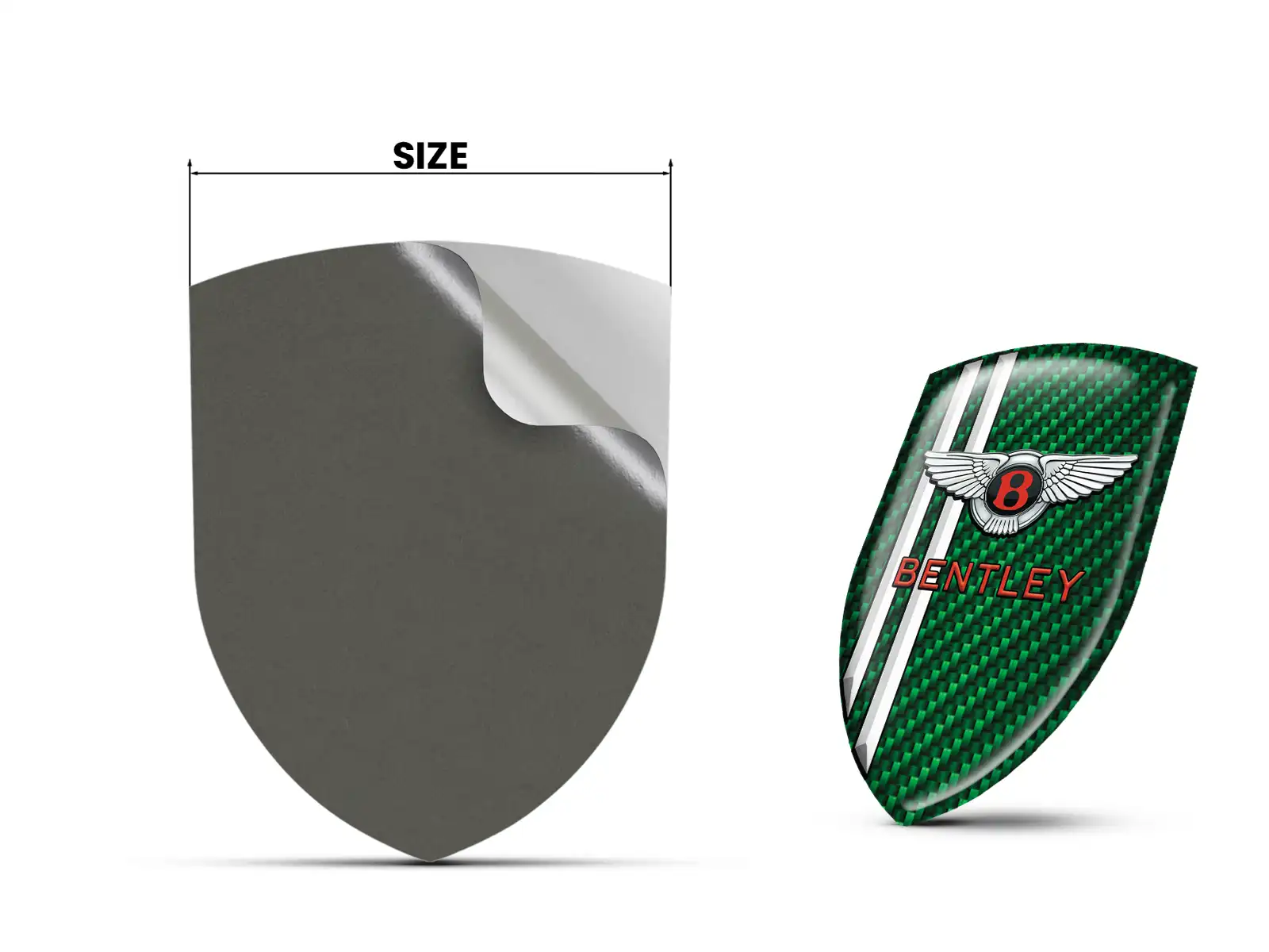 Bentley Emblemi Silicone Auto Resistenti Pregiati Professionali